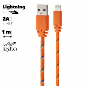 USB кабель "LP" для Apple iPhone, iPad 8-pin в оплетке (красный/черный, европакет) USB кабель "LP" для Apple iPhone, iPad 8-pin в оплетке (красный/черный, европакет)