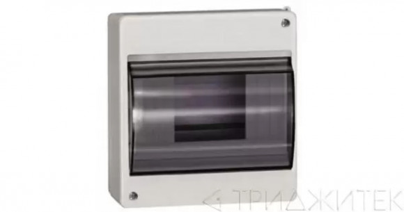 Щит ЩРн-П-4 IP30 пластиковый белый прозрачная дверь КМПн 2/4 IEK MKP42-N-04-30-12