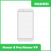 Стекло + OCA пленка для переклейки Huawei Honor 8 Pro (DUK-L09), Honor V9 (DUK-AL20), белый