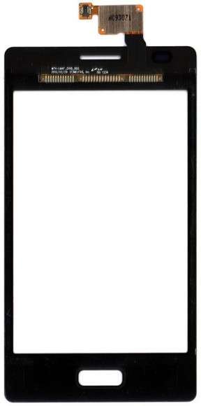 Сенсорное стекло (тачскрин) для LG Optimus L5 E610 E612, черный