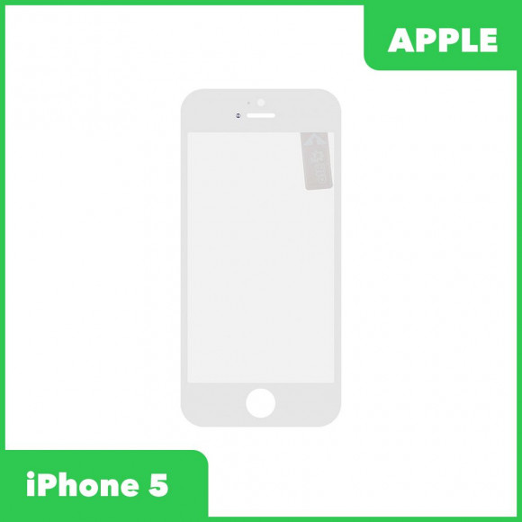 Стекло + OCA в сборе с рамкой для Apple iPhone 5 олеофобное покрытие, белый