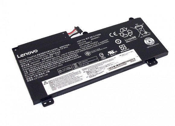 Аккумулятор (батарея) для ноутбука Lenovo ThinkPad E560P (00HW040), 11.1В, 4280мАч