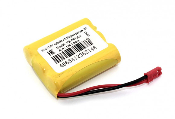 Аккумулятор Ni-Cd 3.6В, 400мАч, AA Flatpack разъем JST