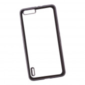 Чехол силиконовый "LP" для Huawei Honor 6 Plus TPU (прозрачный с черной хром рамкой) (европакет) Чехол силиконовый "LP" для Huawei Honor 6 Plus TPU (прозрачный с черной хром рамкой) (европакет)
