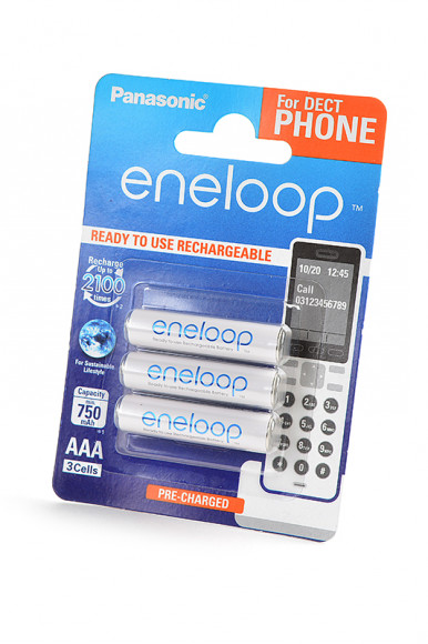 Аккумулятор Panasonic Eneloop BK-4MCCE/3DE 750мАч AAA DECT BL3, 1 штука