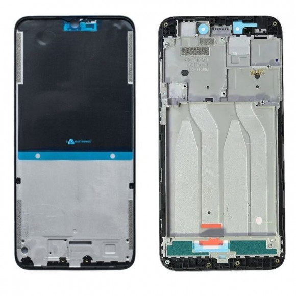 Рамка дисплея (средняя часть) для Xiaomi Redmi 9A, 9C, черная