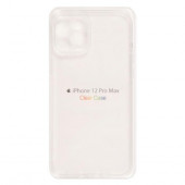 Чехол Clear Case для Apple iPhone 12 Pro Max, прозрачный, силикон Чехол Clear Case для Apple iPhone 12 Pro Max, прозрачный, силикон