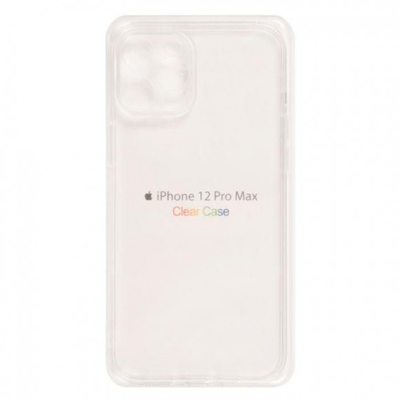 Чехол Clear Case для Apple iPhone 12 Pro Max, прозрачный, силикон