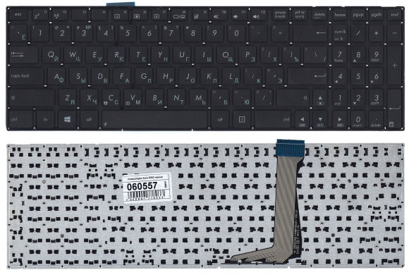 Клавиатура для ноутбука Asus E502, черная