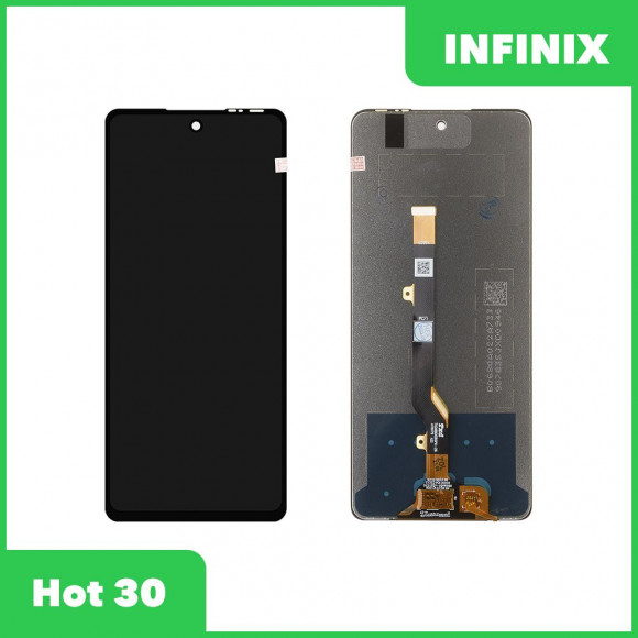 LCD дисплей для Infinix Hot 30 в сборе с тачскрином, 100% оригинал (черный)