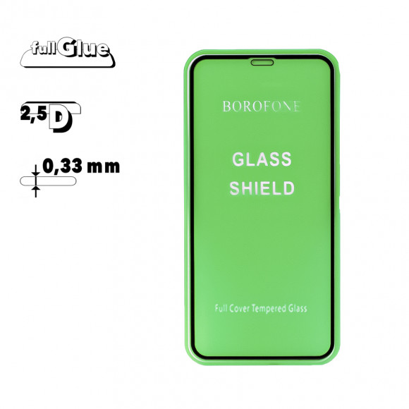 Защитное стекло Borofone E. S. F. S. S. T. G. 2.5D для Apple iPhone XS 0.33 мм, черное