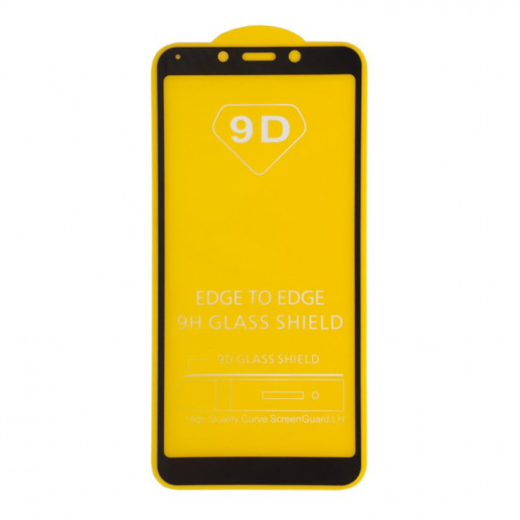 Защитное стекло для Xiaomi Redmi 6 Edge To Edge 9H Glass Shield 9D (желтая подложка)
