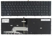Клавиатура для ноутбука HP ProBook 450 G5, 455 G5, 470 G5, черная, с рамкой, с подсветкой