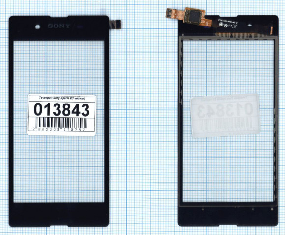 Сенсорное стекло (тачскрин) для Sony Xperia E3 (D2202), черный