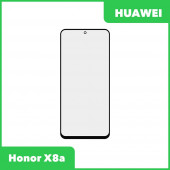 Стекло + OCA плёнка для переклейки Huawei Honor X8a (черный)