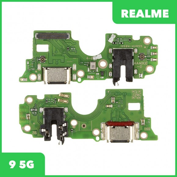 Системный разъем (разъем зарядки) для Realme 9 5G (RMX3474), разъём гарнитуры, микрофон