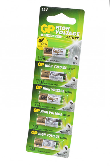 Батарейка (элемент питания) GP High Voltage 23AF-2C5 23A BL5, 1 штука