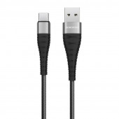 Кабель USB BOROFONE (BX32) Munificent Type-C (1м) (черный)