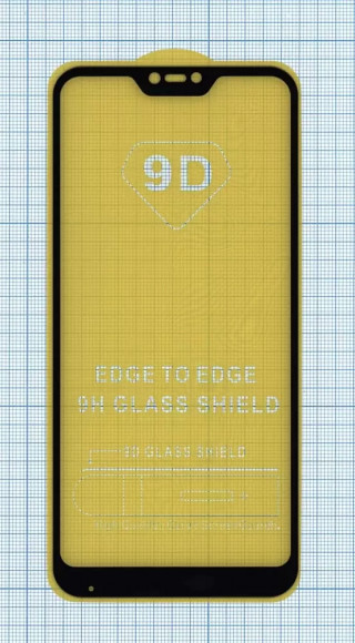 Защитное стекло "Полное покрытие" для Xiaomi Redmi 6 Pro, черное