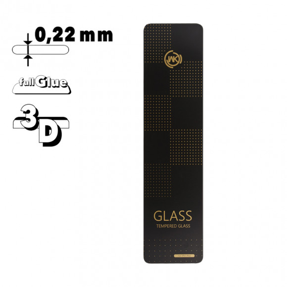 Защитное стекло+ Силиконовый чехол WK Star Trek 3D Curved Edge Tempered Glass для Apple iPhone 7 Plus с рамкой (черное)