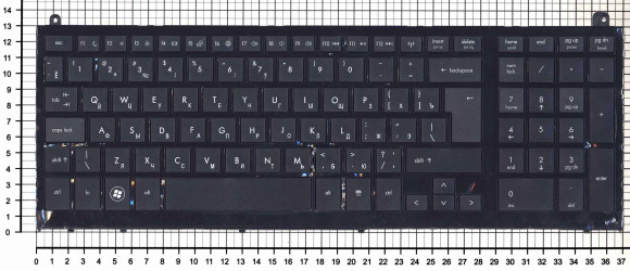 Клавиатура для ноутбука HP ProBook 4520S, 4525s, черная c рамкой