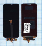 Модуль (матрица + тачскрин) для Huawei Honor 10, черный (без сканера отпечатка)