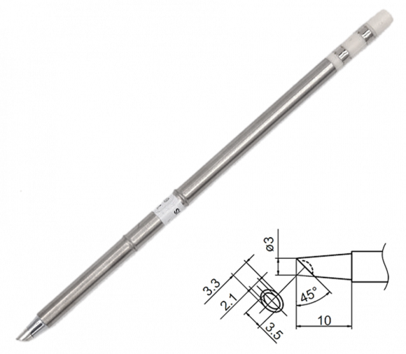 Жало для индукционных паяльников T12-BC3