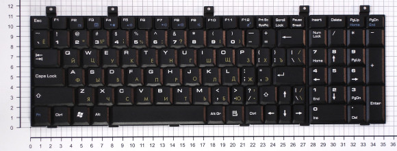 Клавиатура для ноутбука RoverBook Explorer W700, черная