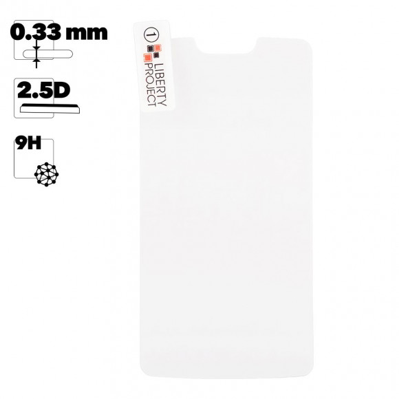 Защитное стекло "LP" для Lenovo A1000 Tempered Glass 0.33 мм, 2.5D, 9H (ударопрочное)