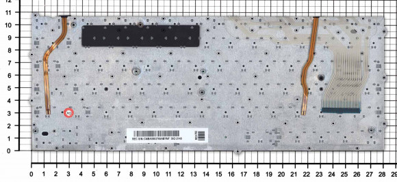 Клавиатура для ноутбука Samsung NP940X3G, черная с подсветкой Клавиатура для ноутбука Samsung NP940X3G, черная с подсветкой