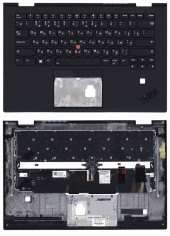 Клавиатура для ноутбука Lenovo ThinkPad X1 Yoga 3rd Gen топкейс Клавиатура для ноутбука Lenovo ThinkPad X1 Yoga 3rd Gen топкейс