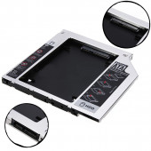 Переходник дополнительного HDD кредл в отсек CD/DVD SATA 12.7 mm