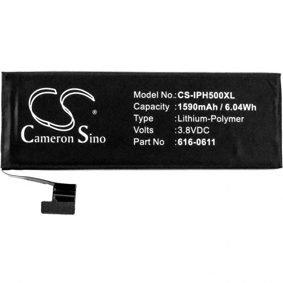Аккумулятор CS-IPH500XL для телефона Apple iPhone 5, 3.8В, 1590мАч, 6.04Wh Аккумулятор CS-IPH500XL для телефона Apple iPhone 5, 3.8В, 1590мАч, 6.04Wh