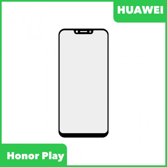Стекло для переклейки дисплея Huawei Honor Play (COR-L29), черный