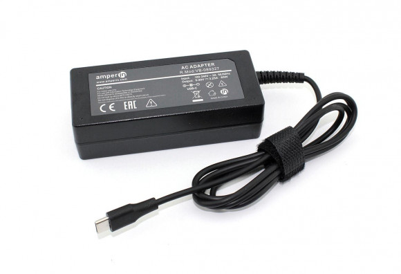 Блок питания (зарядное) Amperin AI-HP65C для ноутбука HP 20В, 3.25A, 65Вт, Type-C