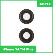 Стекло камеры для iPhone 14, 14 Plus (комплект 2 шт.) черный Стекло камеры для iPhone 14, 14 Plus (комплект 2 шт.) черный