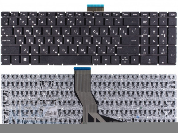 Клавиатура ноутбука HP Pavilion 15-BW, черная