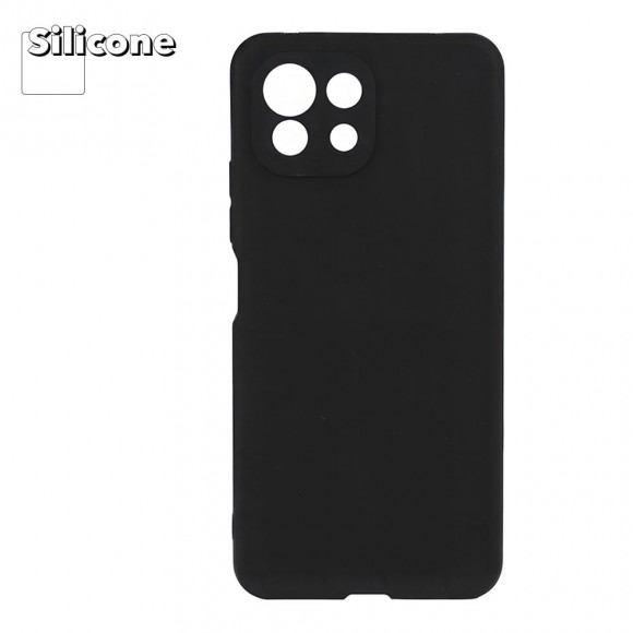 Силиконовый чехол "LP" для Xiaomi Mi 11 Lite TPU, черный, непрозрачный (европакет)