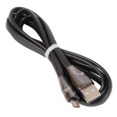Кабель USB HOCO U57 Twisting USB - MicroUSB, 2.4А, 1.2 м, черный