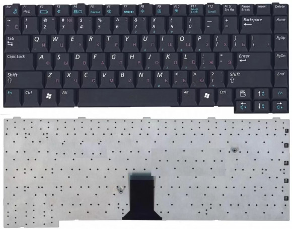 Клавиатура для ноутбука Samsung R50, R50plus R55 M4, черная