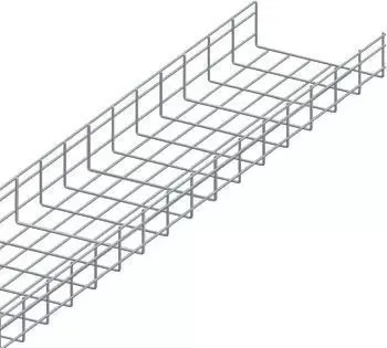 Лоток проволочный 100х300мм, Ф3.8мм, оцинкованный, 3 метра, LAN-MT100x300-3.8EZ