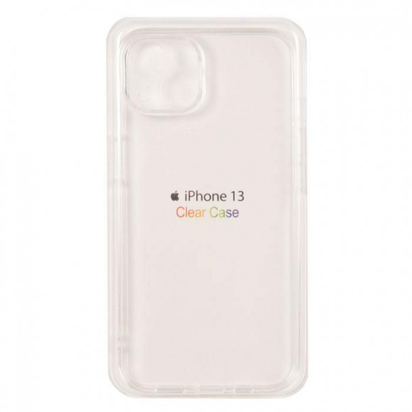 Чехол Clear Case для Apple iPhone 13, прозрачный, силикон