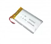 Аккумуляторная батарея Li-Pol (8x30x48мм), 2pin, 3.7В, 1200мАч Аккумуляторная батарея Li-Pol (8x30x48мм), 2pin, 3.7В, 1200мАч