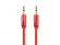 Аудио кабель (AUX) Vixion Y-20 (выход 3.5 выход 3.5), 1 метр, красный