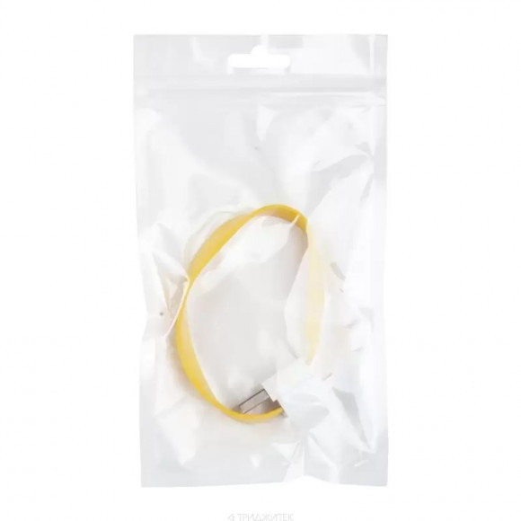 USB Дата-кабель на большом магните плоский MicroUSB (желтый, европакет)