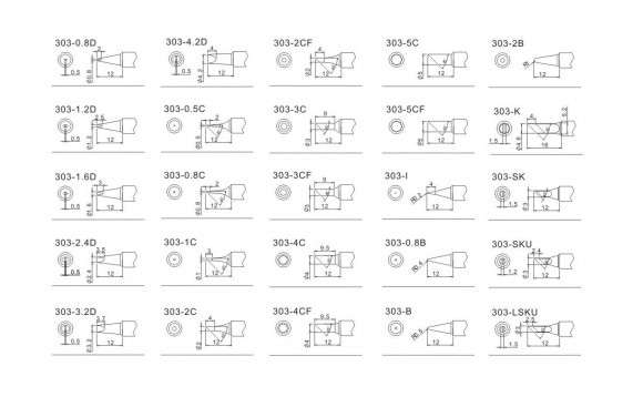 Жало для паяльника Quick 303-3CM Жало для паяльника Quick 303-3CM
