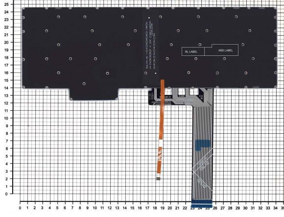 Клавиатура для ноутбука Lenovo Legion 5-15IMH05, черная с подсветкой