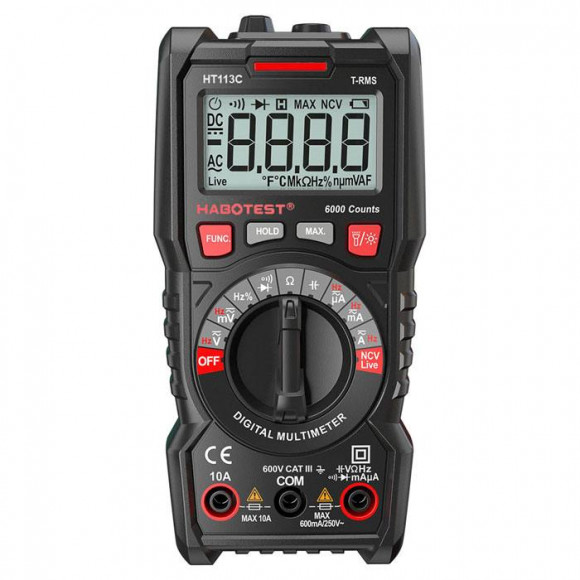Мультиметр Habotest HT113C цифровой (True RMS)