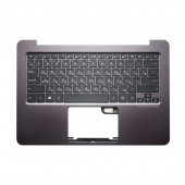 Клавиатура для ноутбука Asus UX305 черная, верхняя панель в сборе