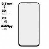 Защитное стекло REMAX GL-27 Medicine Privacy на дисплей Apple iPhone 12, 12 Pro, черная рамка, 0.3мм